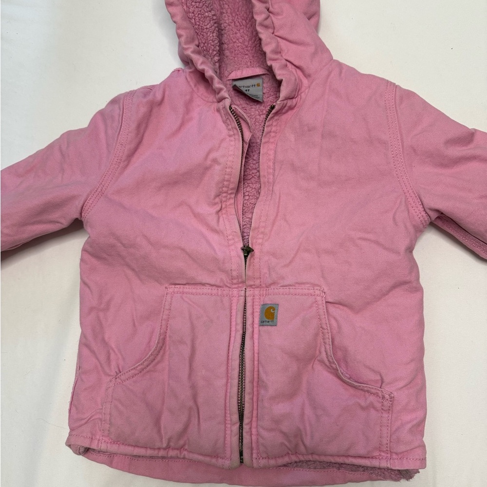Carhartt Pink Sherpa-Lined Hoodie